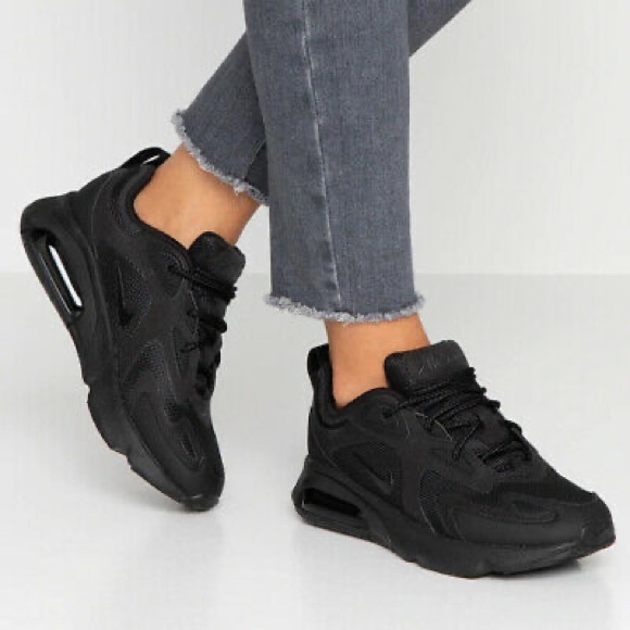 nike air max 200 all black